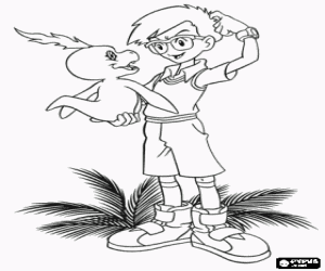 για ζωγραφική Joe και την digimon Bukamon