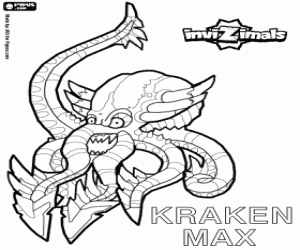 για ζωγραφική Kraken Max, ένα χταπόδι Invizimals
