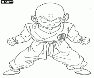 για ζωγραφική Krillin, πρώτη αντίπαλος του Son Goku