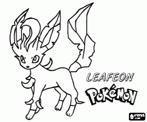 για ζωγραφική Leafeon, Pokémon