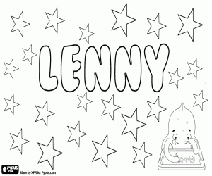 για ζωγραφική Lenny, όνομα για το παιδί