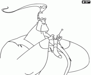 για ζωγραφική Lian-Chu, ο κυνηγός των δράκων