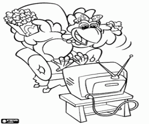 για ζωγραφική Lilica την κότα και την τηλεόραση