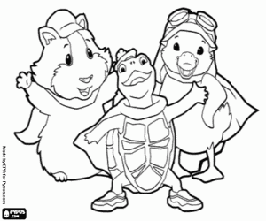 για ζωγραφική Linny, Tuck και Ming Ming, Wonder Pets