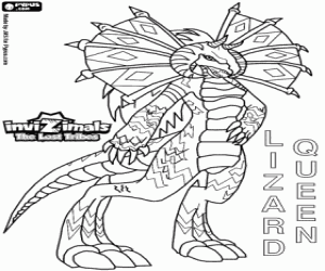 για ζωγραφική Lizard Queen, Invizimals The Lost Tribes