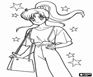 για ζωγραφική Makoto Kino, χαρακτήρα της Sailor Moon