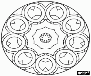για ζωγραφική Mandala με δαχτυλίδια