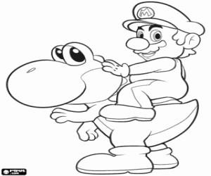 για ζωγραφική Mario και Yoshi