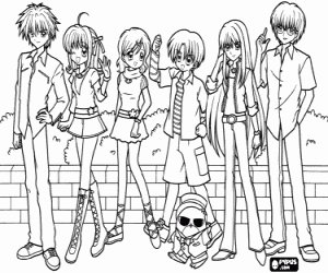 για ζωγραφική Mermaid Melody χαρακτήρες