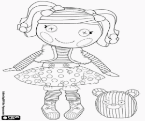 για ζωγραφική Mittens Fluff και η πολική αρκούδα, Lalaloopsy