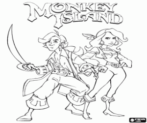 για ζωγραφική Monkey Island, ένα βιντεοπαιχνίδι
