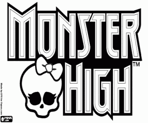 για ζωγραφική Monster High λογότυπο, έμβλημα