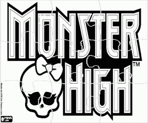για ζωγραφική Monster High λογότυπο παζλ