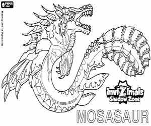 για ζωγραφική Mosasaur, Invizimals Shadow Zone