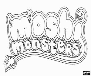 για ζωγραφική Moshi Monsters Logo
