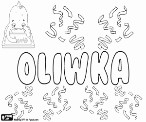 για ζωγραφική Oliwka, παραλλαγή του Oliwia