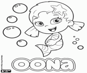 για ζωγραφική Oona, χαρακτήρα από Bubble Guppies