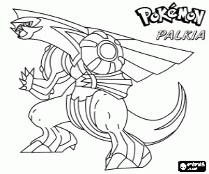 για ζωγραφική Palkia, ένα pokemon δράκος