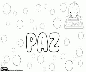 για ζωγραφική Paz, όνομα στα ισπανικά