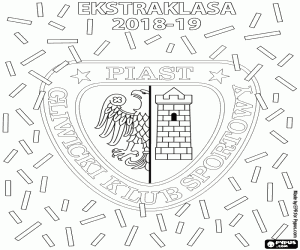για ζωγραφική Piast Gliwice, πρωταθλητής 2018-2019