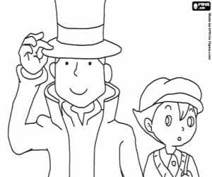 για ζωγραφική Professor Layton και Luke Triton