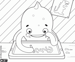 για ζωγραφική Pypus το χταπόδι γράφει με κιμωλία