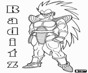 για ζωγραφική Raditz, Saiyan από Dragon Ball