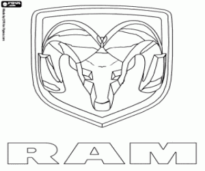για ζωγραφική Ram Trucks λογότυπο