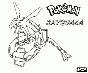 για ζωγραφική Rayquaza, ένα Πόκεμον