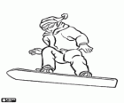 Snowboarder σε ένα άλμα