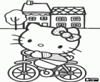 Hello Kitty ευτυχής ποδήλατο