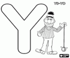 Γράμμα Υ με yo-yo και Bert