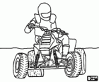 ATV Quad με το πιλοτικό προστατεύονται με την κανονιστική κράνος