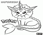 Vaporeon είναι μία από τις εξελίξεις των Eeveee και είναι πολύ προσαρμοσμένο για την υδρόβια ζωή