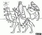 Οι Μάγοι μετά το αστέρι των Χριστουγέννων στο δρόμο τους για τη Βηθλεέμ