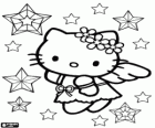 Hello Kitty είναι ένας άγγελος Χριστούγεννα στα αστέρια