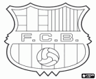 Έμβλημα της ΦΚ Μπαρτσελόνα, Βαρκελώνη, Futbol Club Barcelona, καταλανικά ποδοσφαιρική ομάδα, Ισπανία. Barça