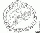Έμβλημα του ΙΦ Έλφσμποργκ, Idrottsföreningen Elfsborg, σουηδική ομάδα ποδοσφαίρου