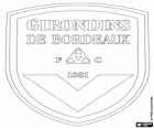 Έμβλημα του Ζιροντέν Μπορντό, Football Club des Girondins de Bordeaux, η γαλλική ποδοσφαιρική ομάδα