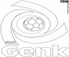Έμβλημα της Racing Genk ή ΚΡΚ Γκενκ, Koninklijke Racing Club Genk, βελγικής ποδοσφαιρικής ομάδας