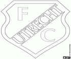Έμβλημα της ΦΚ Ουτρέχτη, Football Club Utrecht, ολλανδική λέσχη ποδοσφαίρου