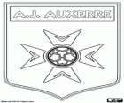 Έμβλημα του ΑΖ Οσέρ, Association de la Jeunesse Auxerroise, γαλλικό ποδοσφαιρικό σύλλογο