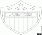 Εμβλημα της CP Deportiva Junior, που είναι γνωστή ως Ατλέτικο Τζούνιορ, κολομβιανής ποδοσφαιρικής ομάδας από την πόλη της Μπαρανκίγια