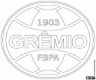 Εμβλημα της Grêmio Foot-Ball Πόρτο Alegrense, γνωστή ως Γκρέμιο του Πόρτο Αλέγκρε, Βραζιλία ομάδα ποδοσφαίρου
