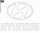Hyundai λογότυπο, το εμπορικό σήμα των αυτοκινήτων στη Νότια Κορέα