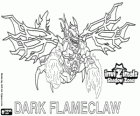 Dark Flameclaw. Invizimals Shadow Zone. Παράξενο πλάσμα, το κακό και επιθετικό Invizimal