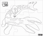 Ben 10 Puzzle. Παζλ των Αναβάθμιση σε δράση
