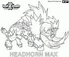 Headhorn Max. Invizimals Shadow Zone. Ο μεγάλος φόβος bison από ιθαγενείς της Αμερικής