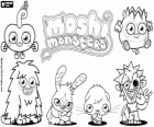 Όλα τα τέρατα από Moshi Monsters: Furi, Katsuma, Poppet, Zommer, Luvli, Diavlo