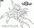 Nautilus. Invizimals Shadow Zone. Ζει σε βαθέα ύδατα και η χρήση πλοκάμια του ως όπλα ηλεκτρισμένη